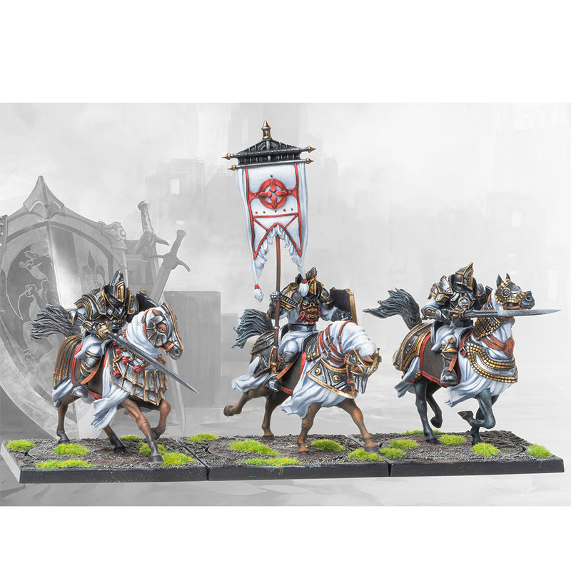 Conquest The Hundred Kingdoms Order Of The Sealed Temple, 38 mm Scale Model Plastic Figures Painted Example