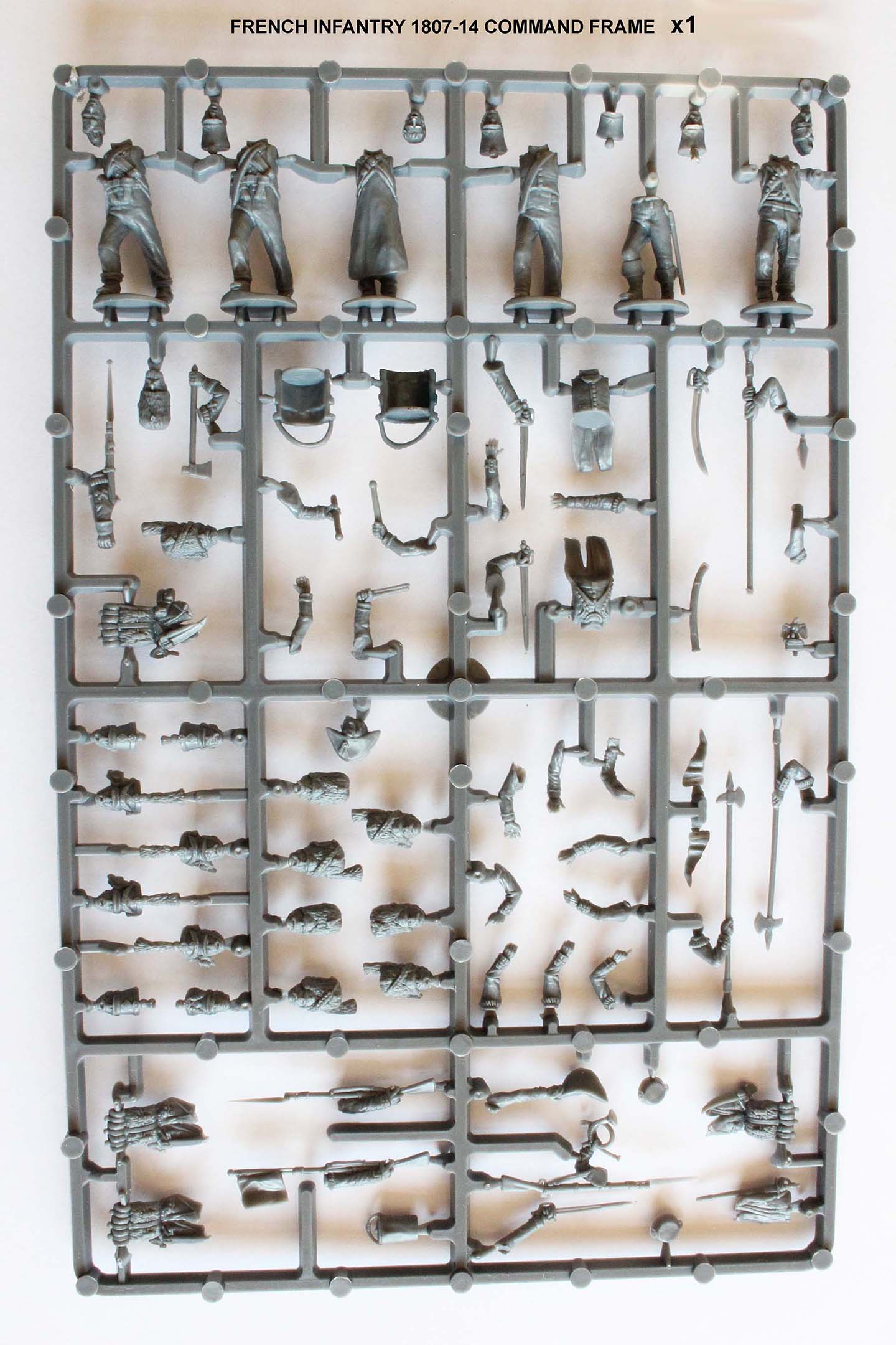 Perry Miniatures Napoleonic French Elite Companies Infantry Battalion 1807 – 1814, 28 mm Scale Model Plastic Figures Command Sprue 