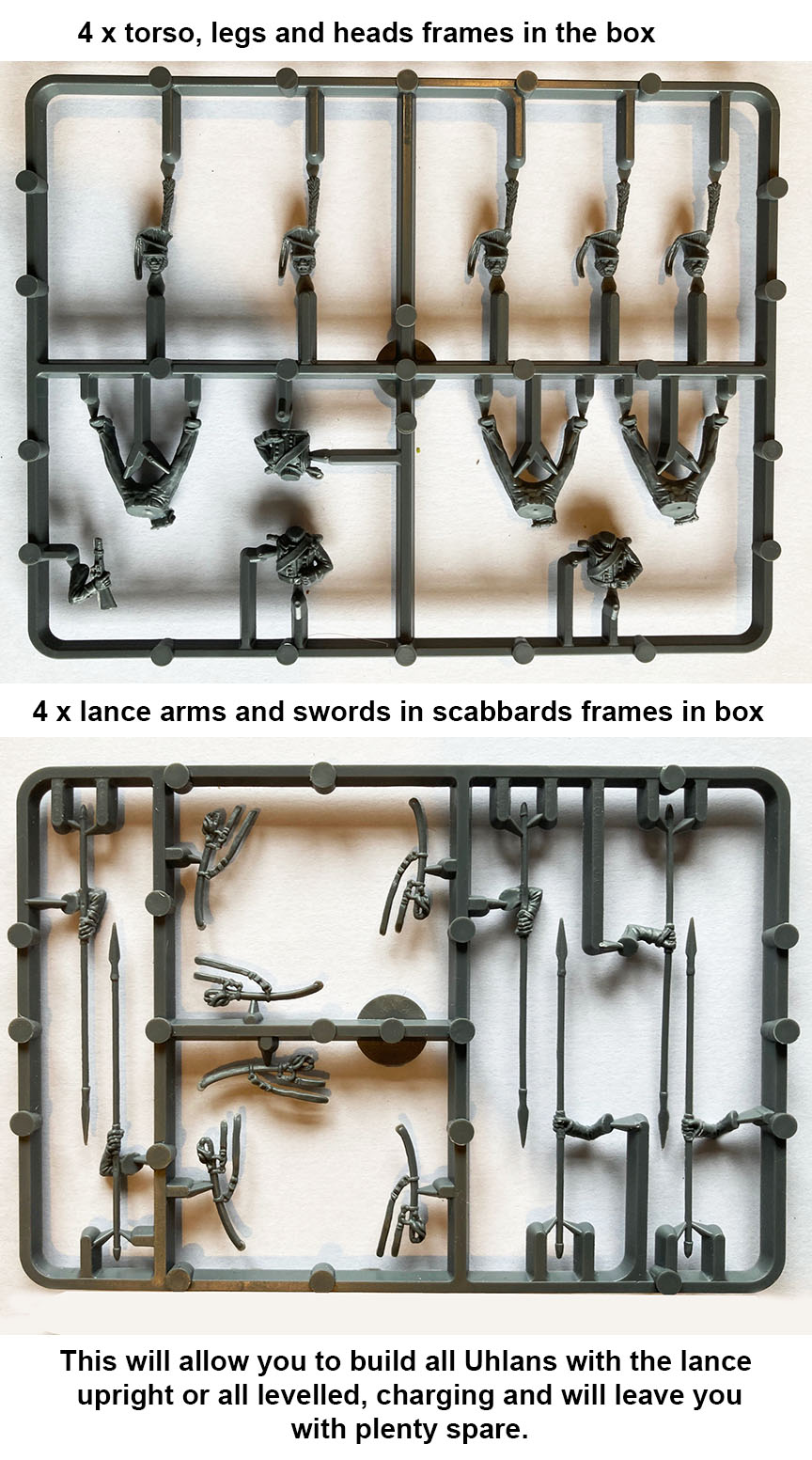 Perry Miniatures Russian Uhlans 28mm Mounted Cavalry Weapons  and Figure Sprues