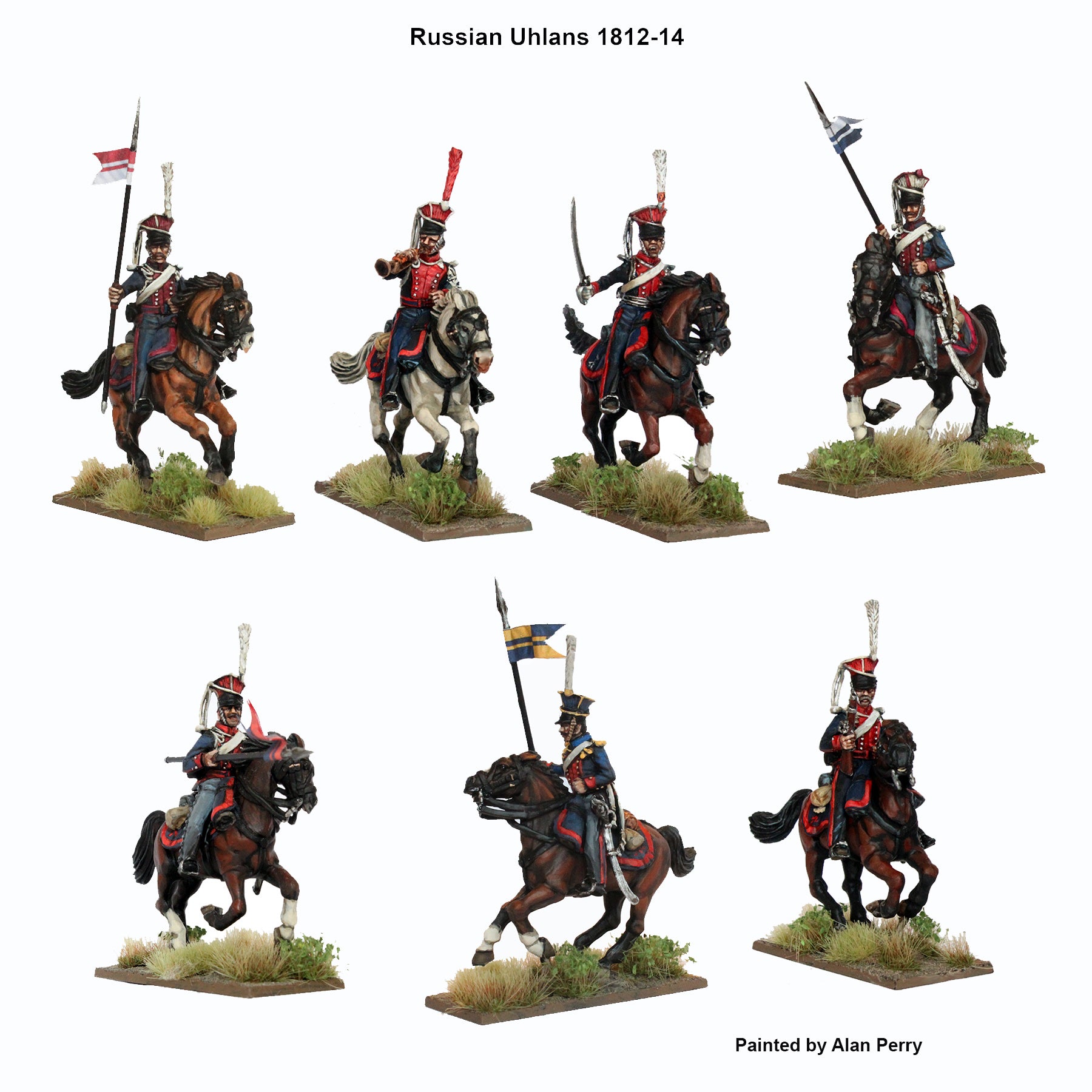 Perry Miniatures Russian Uhlans 28mm Painted Napoleonic Cavalry Figures