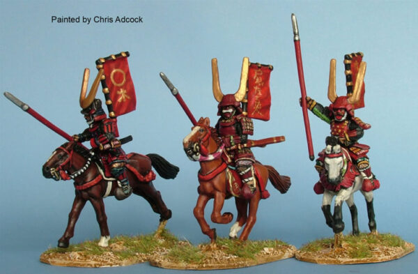 Perry Miniatures Samurai (1550–1615) Mounted Red Devils 28mm Metal Figures Painted