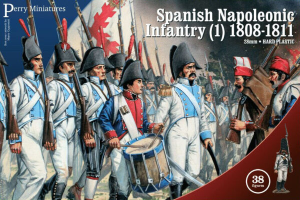 Perry Miniatures Spanish Napoleonic Infantry 1808–1811 28mm Plastic Miniatures Box Front
