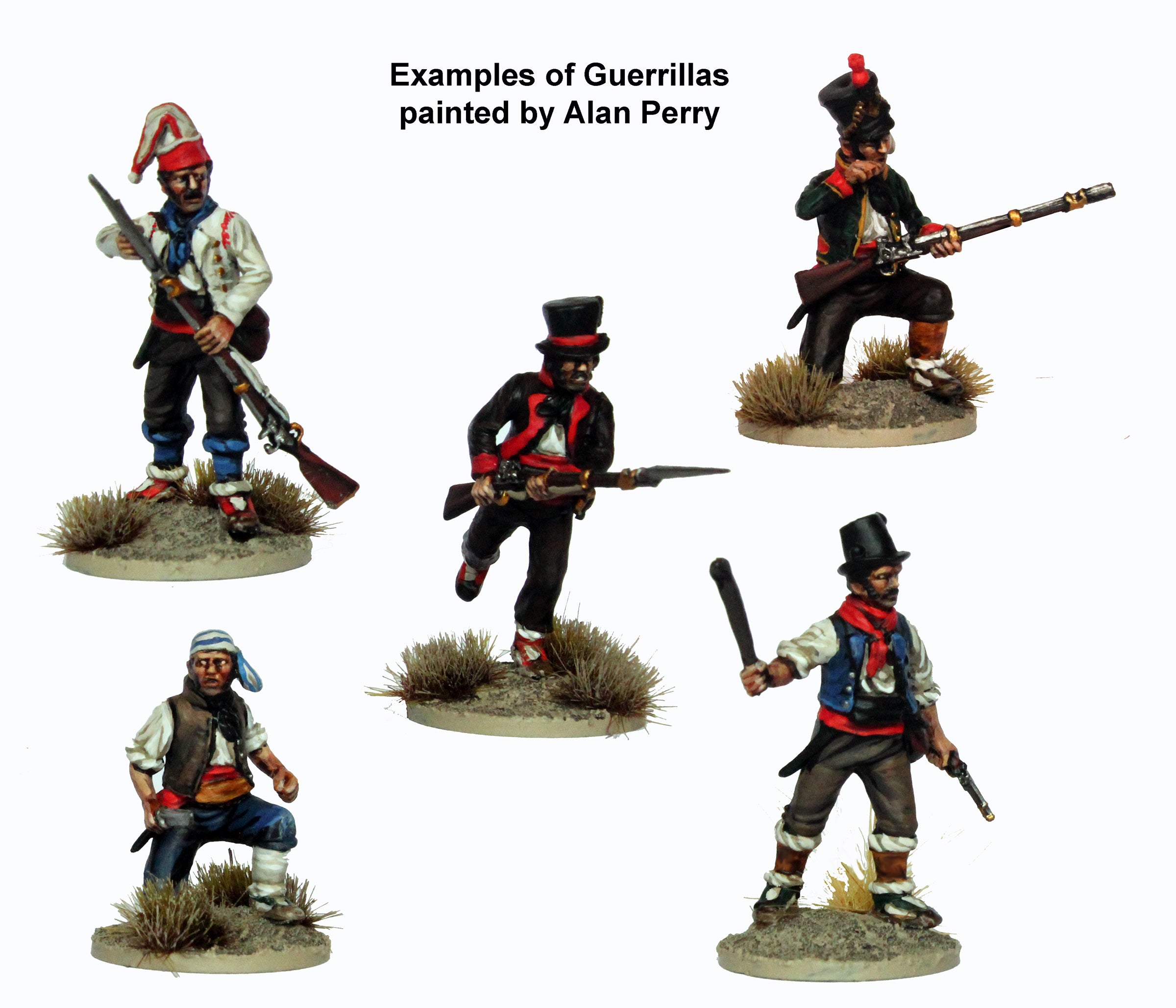 Perry Miniatures Spanish Napoleonic Guerrillas 1808–1814 28mm (1/56) Scale Plastic Figures