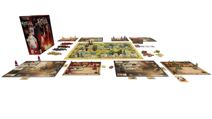 Shogun No Katana Board Game Game Set Up