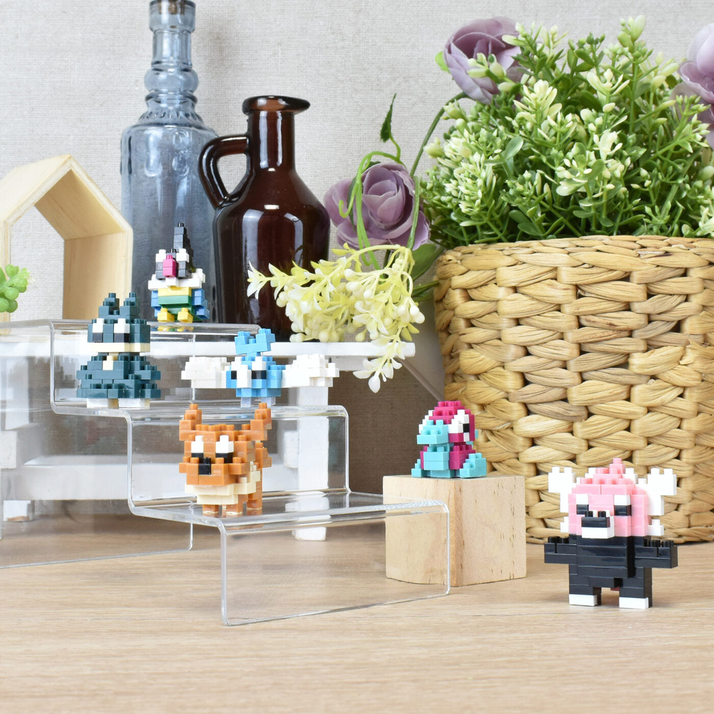 All six finished figures including Eevee Porygon Munchlax Swablu Bewear and Chatot from NBMC_14