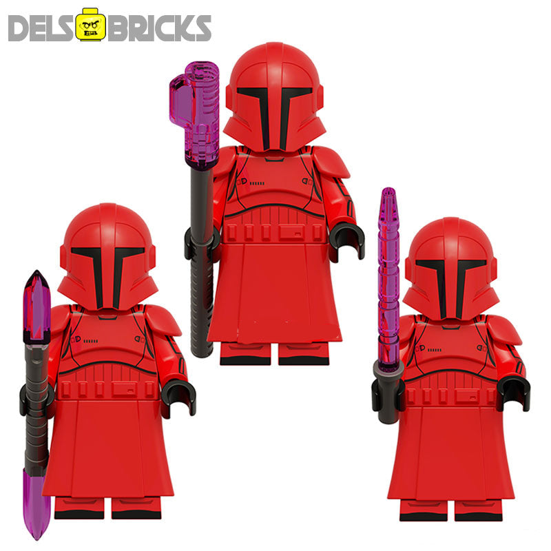DelsBricks Star Wars Praetorian Guards Lego-compatible minifigures Set 1 front view