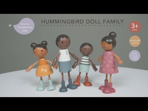 Humming Bird Doll Family Wooden Doll Set Video