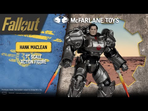 McFarlane Toys Hank MacLean Fallout Season 2 action figure in T-60 Power Armor, 7-inch scale collectible video