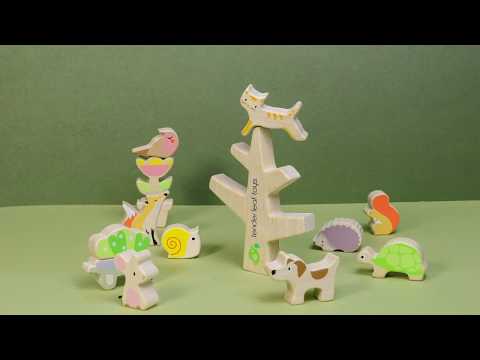 Tender Leaf Toys Stacking Garden Friends