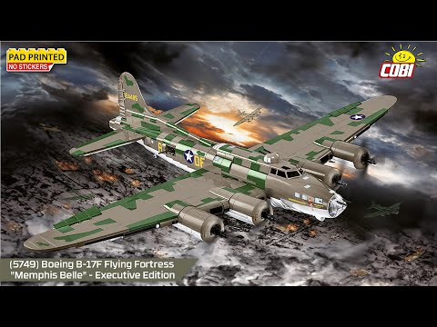 Cobi 5749 Boeing B-17F Flying Fortress "Memphis Belle" Executive Edition Video