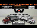 Western Star 4700 SF (Metallic Red) W/ Dump Truck, 1:50 Scale Model