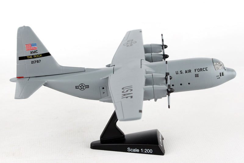 Lockheed Martin C-130 Hercules USAF “Spare 617”, 1/200 Scale Model Right Side View