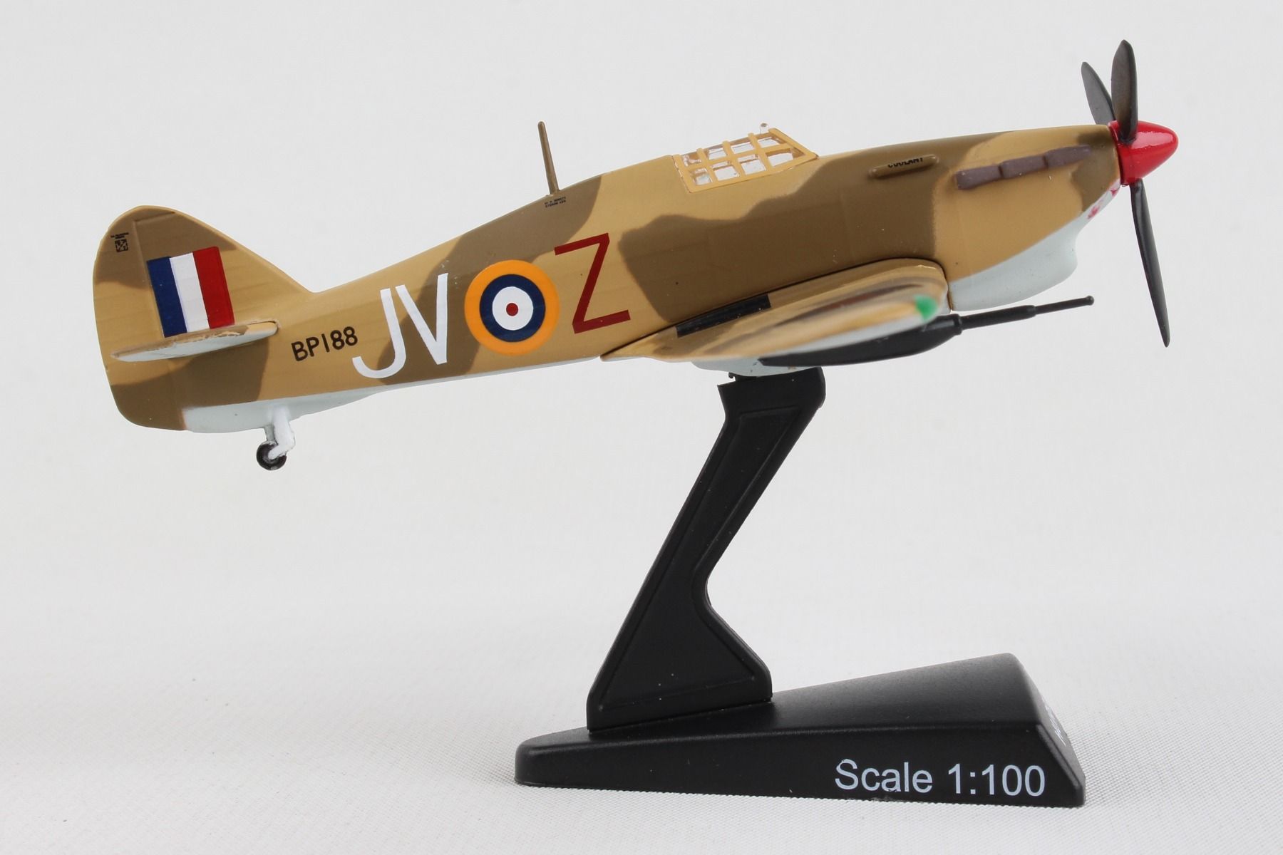 Hawker Hurricane Mk II Royal Air Force (RAF) 1/100 Scale Model Right Side View