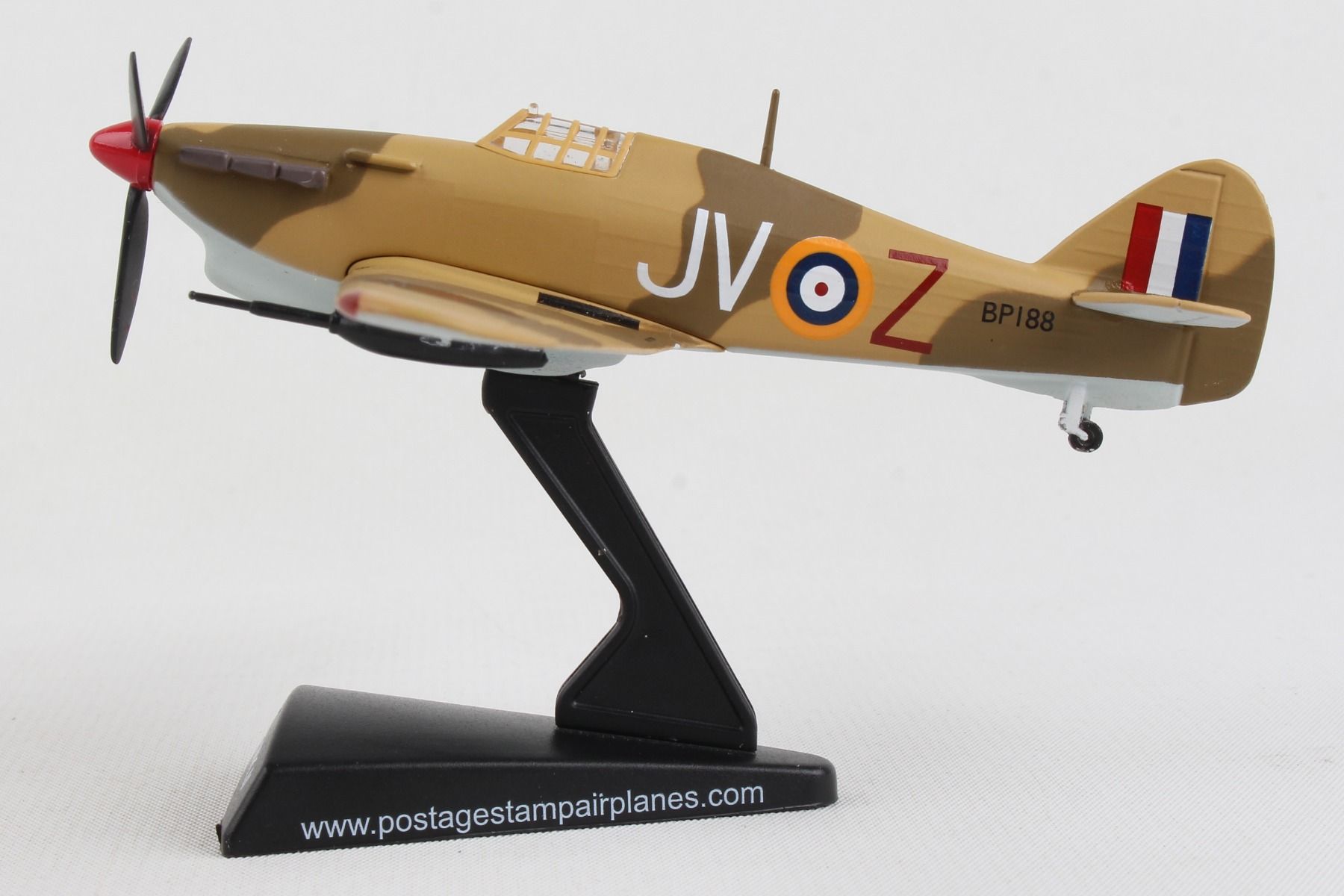 Hawker Hurricane Mk II Royal Air Force (RAF) 1/100 Scale Model Left Side View