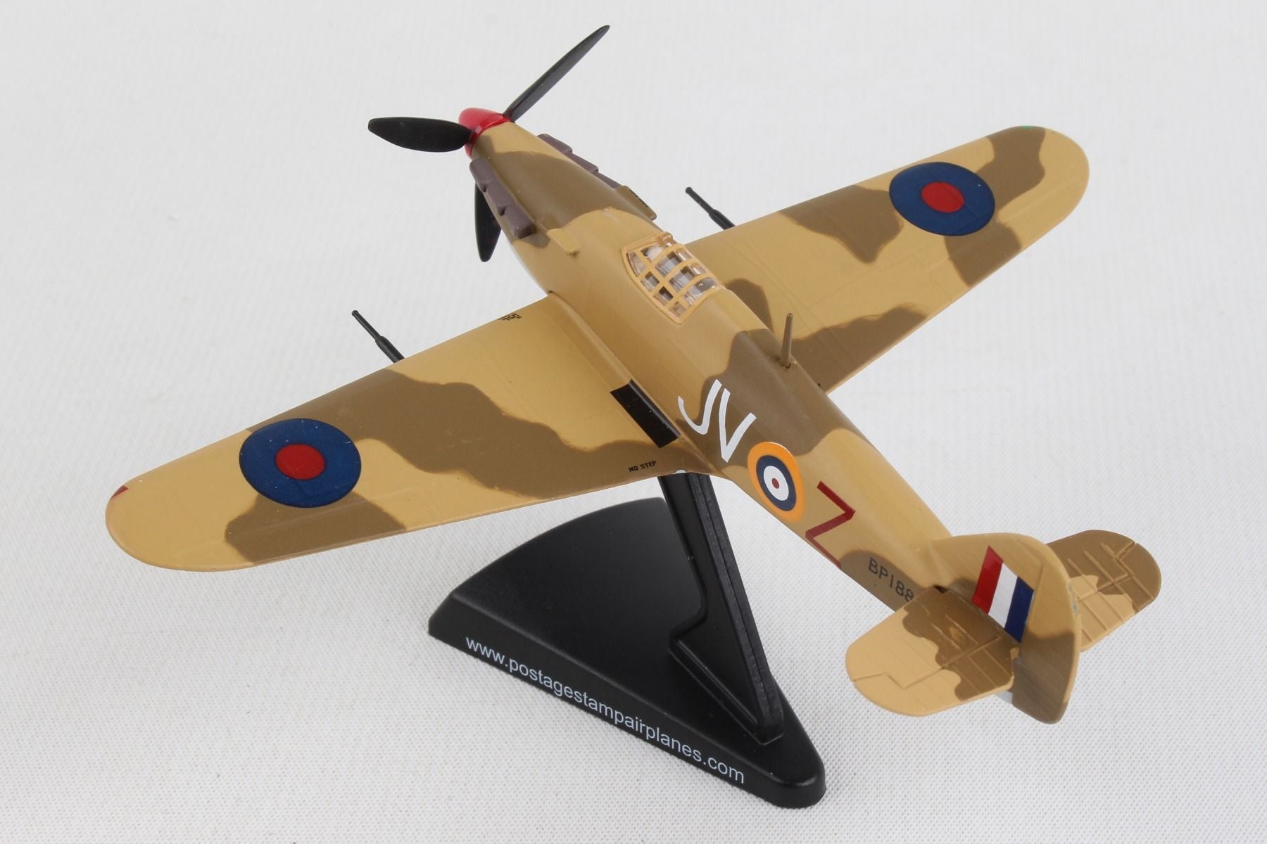 Hawker Hurricane Mk II Royal Air Force (RAF) 1/100 Scale Model Left Rear View