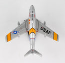 North American F-86  Sabre “Mig Mad Marine” 51st Fighter Wing USAF 1/110  Scale Model Top View