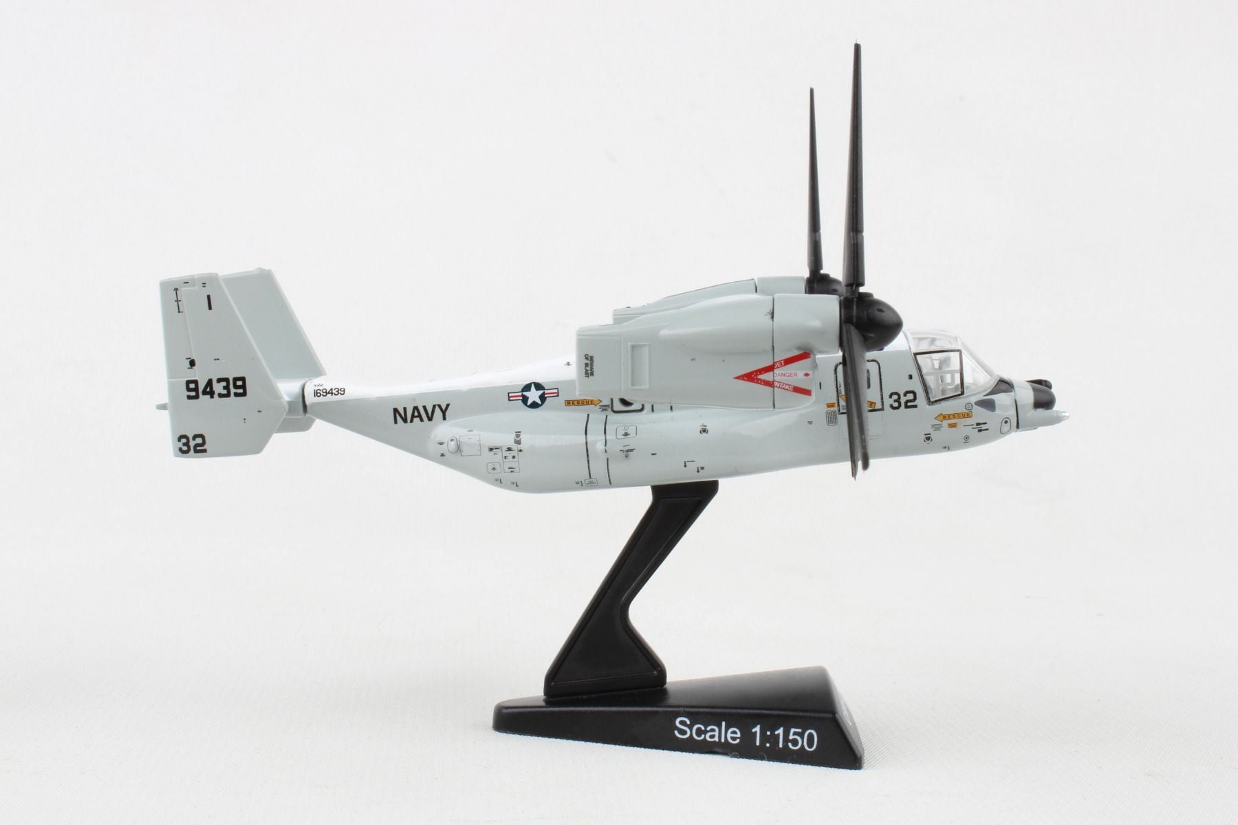 Bell Boeing CMV-22B Osprey USN, 1:150 Scale Diecast Model Right Side View