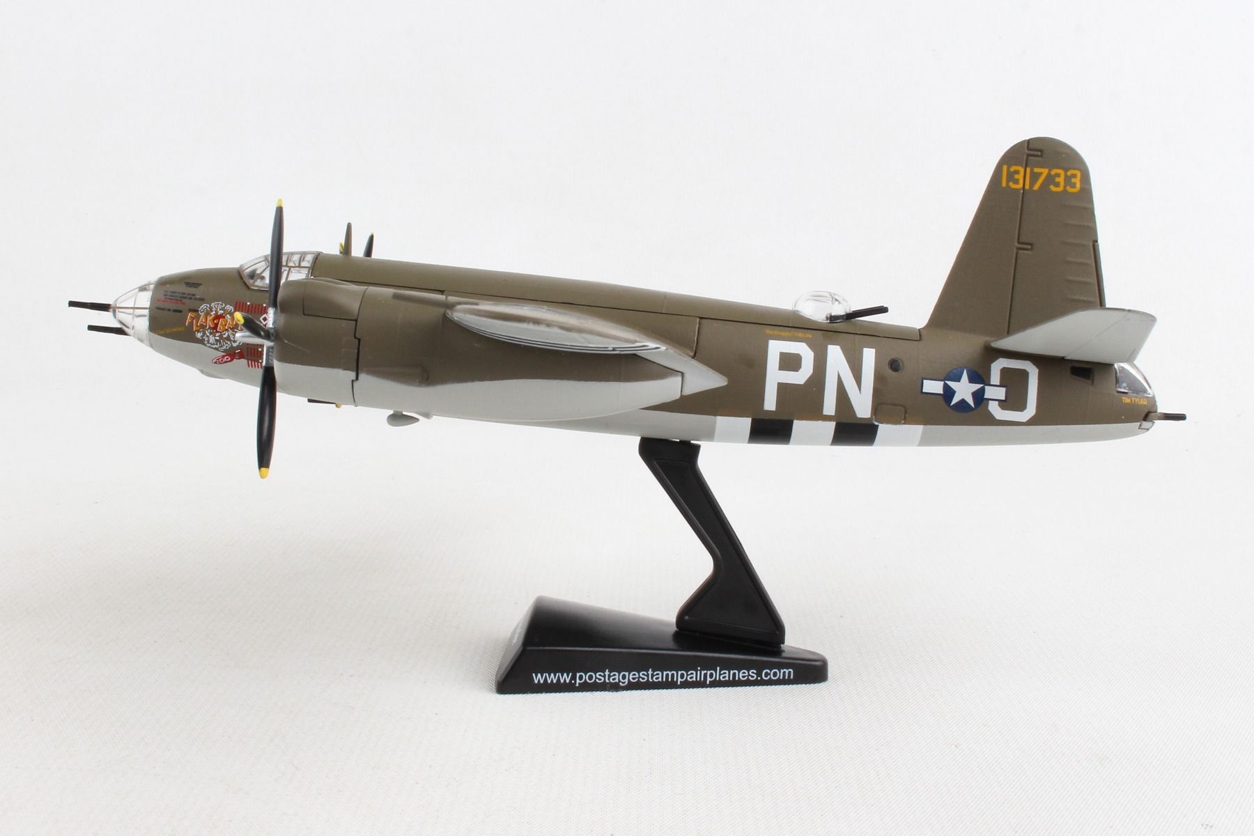 Martin B-26 Marauder “Flak Bait” 1:107 Scale Diecast Model Left Side View