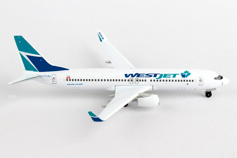 Boeing B737-800 WestJet Airways, 1/300 Scale Diecast Model Right Side View