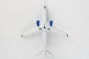 Boeing 737-800 United Airlines, 1/300 Scale Diecast Model Bottom View