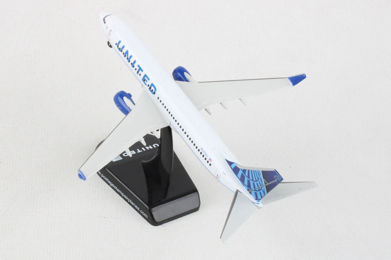 Boeing 737-800 United Airlines, 1/300 Scale Diecast Model Left Rear View