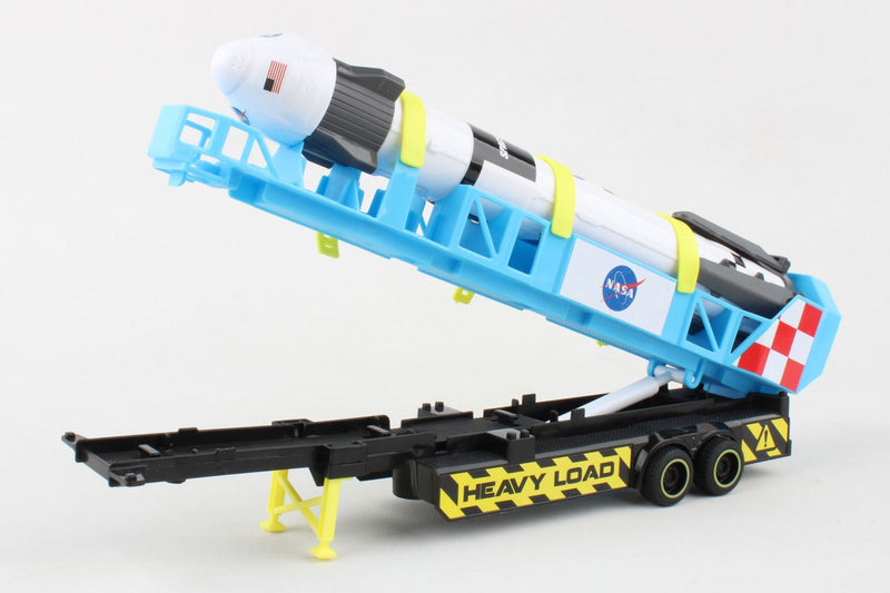 Space Adventure Rocket Transporter with Lights & Sound Trailer w/ Rocket