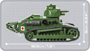 Renault FT-17 French Light Tank WWI, 375 Piece Block Kit Right Side View Dimensions