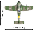 Focke-Wulf Fw 190 A-5, 344 Piece Block Kit Top View Dimensions