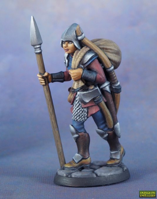 Painted Reaper Miniatures Marina Overladen Henchwoman 28mm scale plastic figure 07075. 