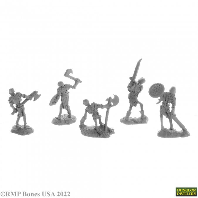 Rear View Reaper Miniatures Bog Skeletons 28Mm Scale Fantasy Miniatures