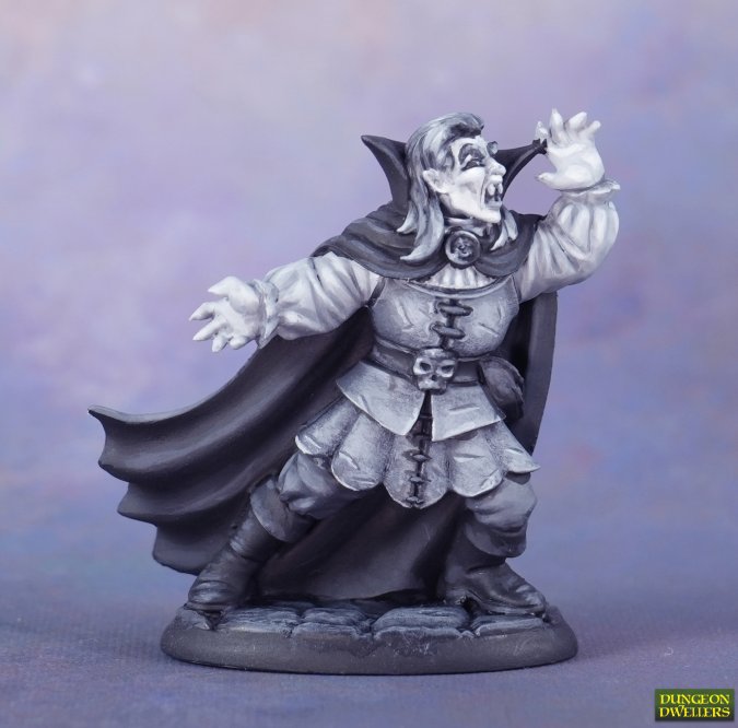 Painted Reaper Miniatures Kaspar Von Mondstein Vampire 28mm scale plastic figure 07073 sculpted by Bobby Jackson.