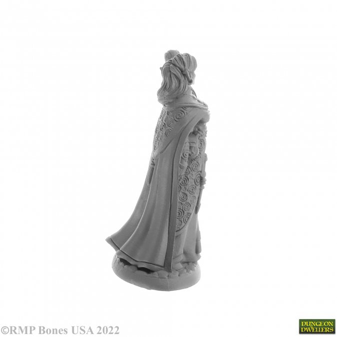Side view Reaper Miniatures Anthanelle Female Elf Wizard 28mm scale collectible miniature