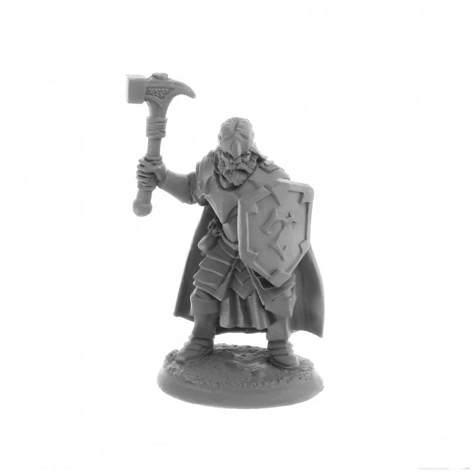Reaper Miniatures Balzador Human Cleric 28mm unpainted plastic figure front view