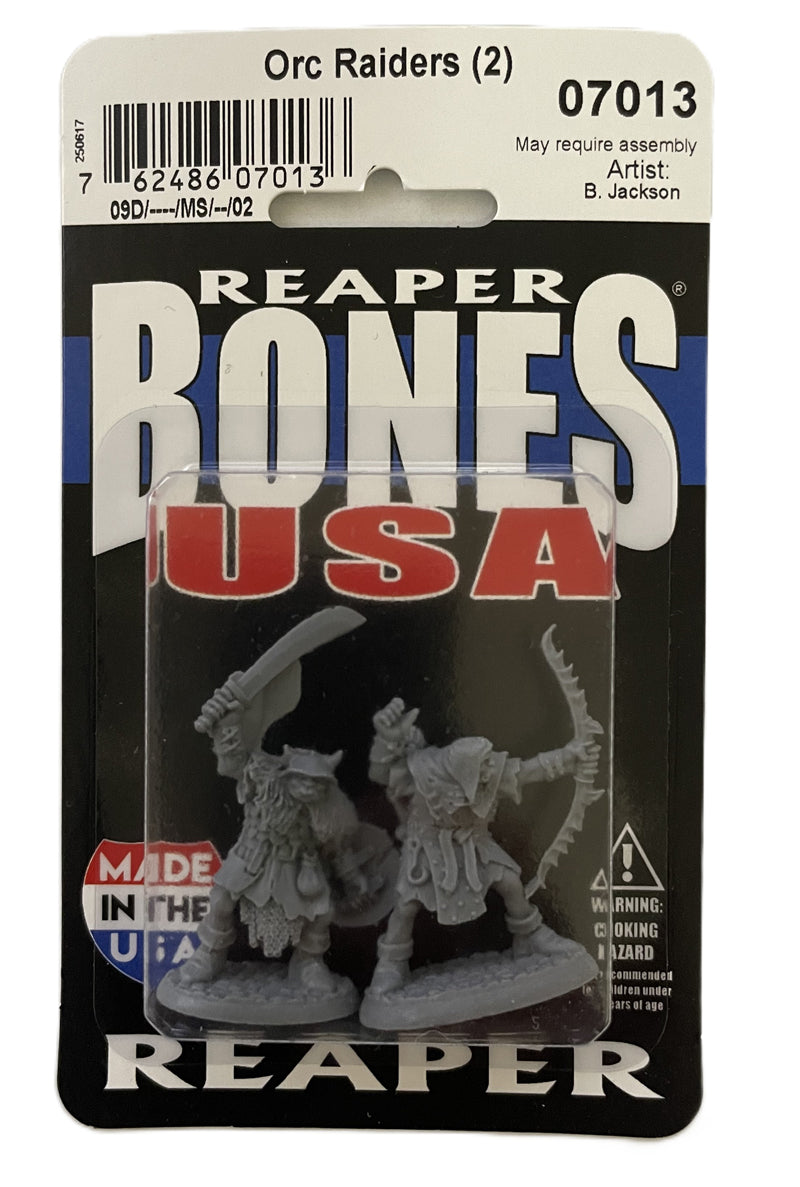 Reaper Miniatures Orc of the Ragged Wound Warriors 28mm plastic figure set blister packaging