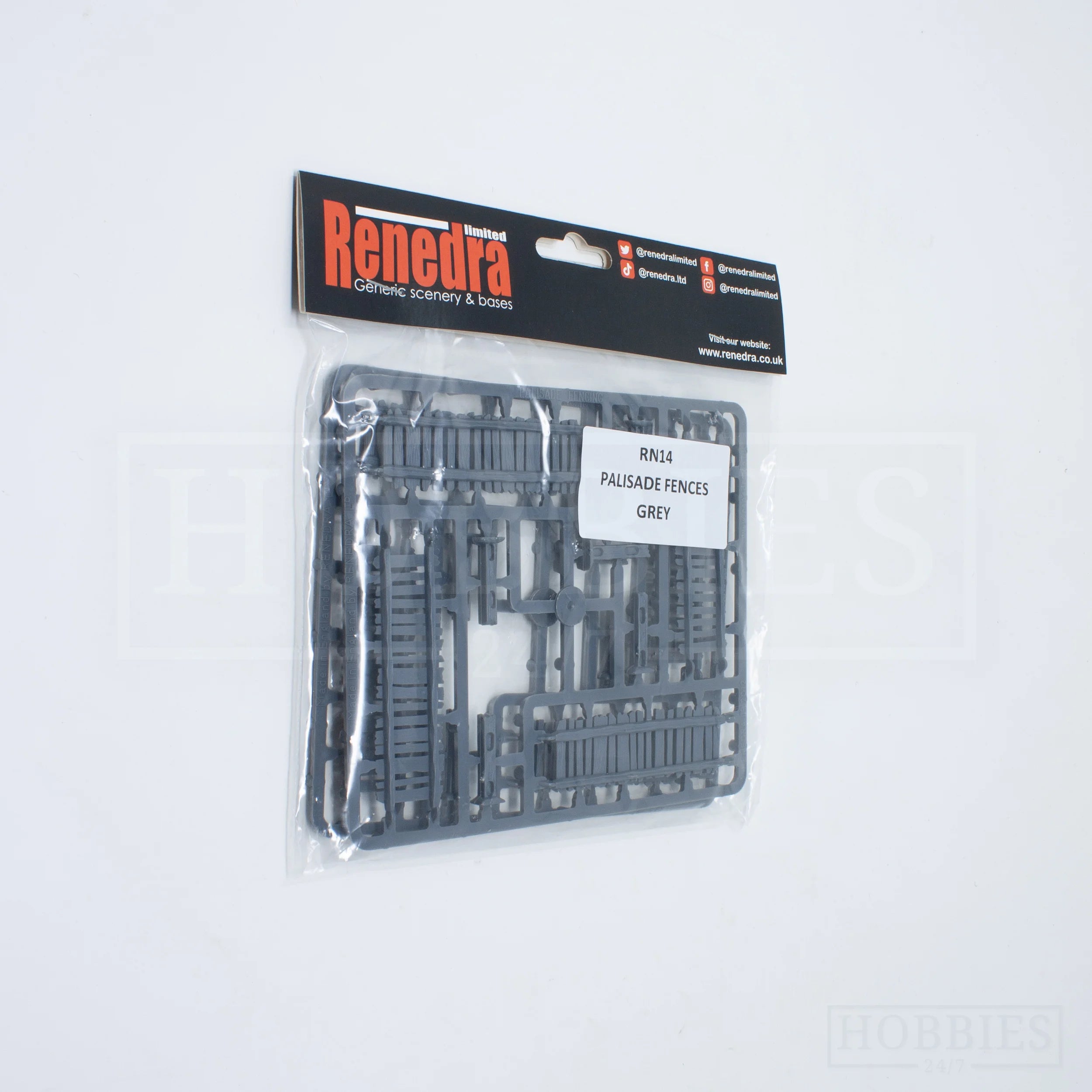 Renedra Palisade Fencing 28mm scale retail packaging – hard plastic kit
