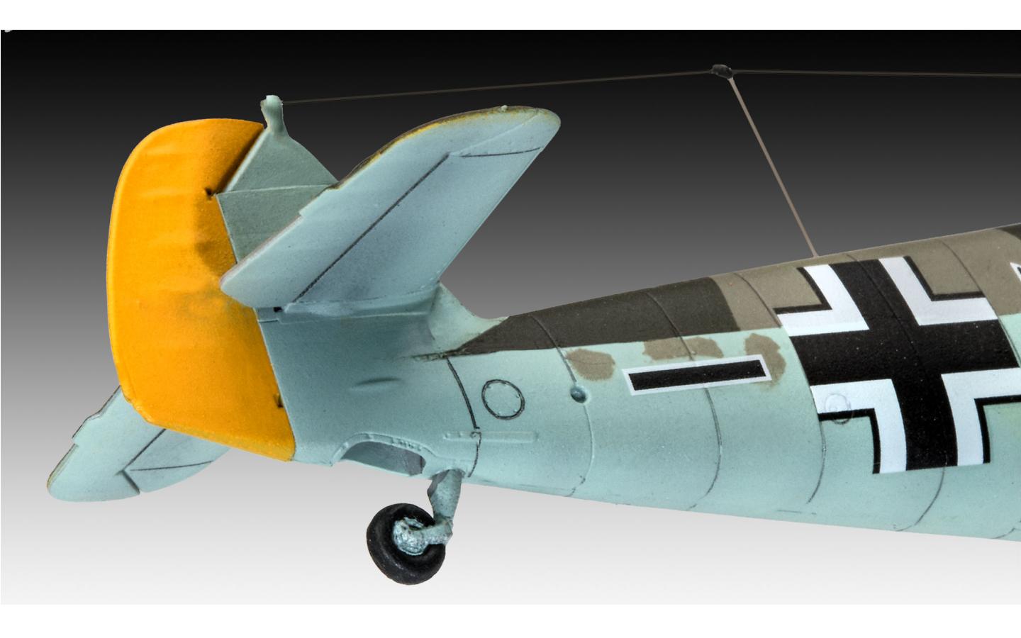 Revell Bf109 F-2 German WWII fighter 1/72 scale model kit tail details