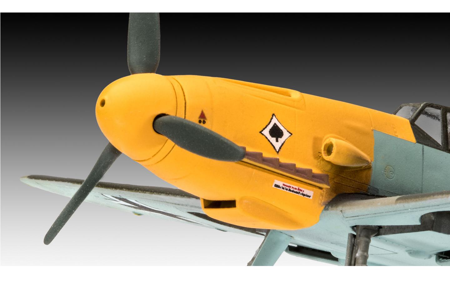 Revell Bf109 F-2 German WWII fighter 1/72 scale model kit Nose Closeup