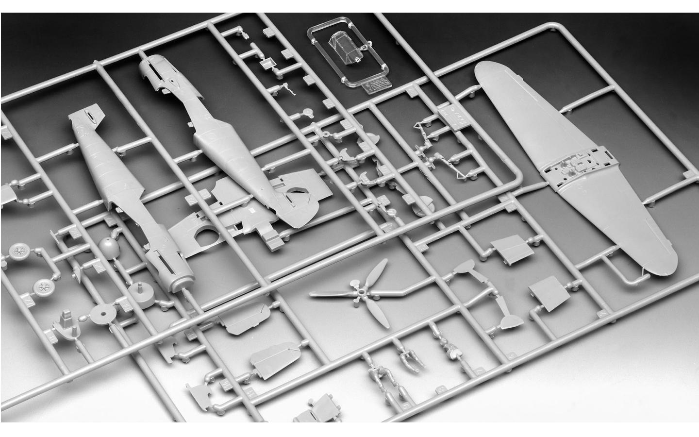 Revell Messerschmitt Bf109 F-2 1/72 scale plastic model kit frames