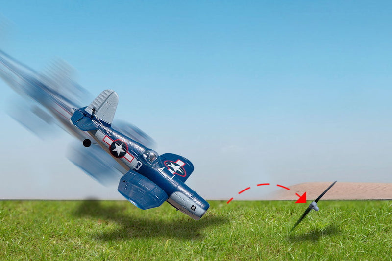 F4U Corsair “Jolly Rogers” Ready To Fly Park Flyer Radio-Controlled Warbird Detachable Propeller