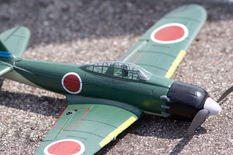 Mitsubishi A6M Zero Ready To Fly Park Flyer Radio-Controlled Warbird Close Up