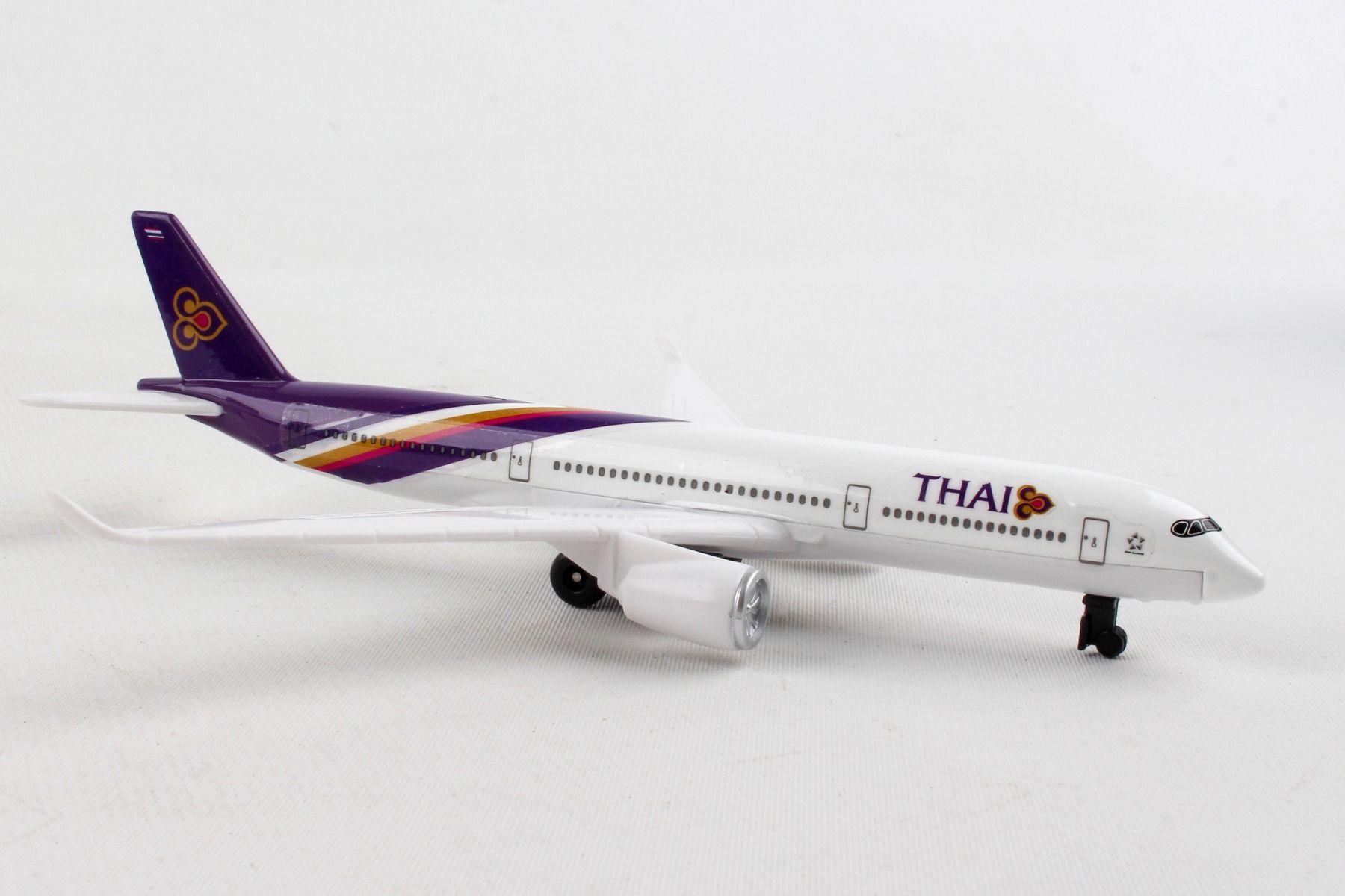 Airbus A350 Thai Airways Diecast Aircraft Toy Right Front View