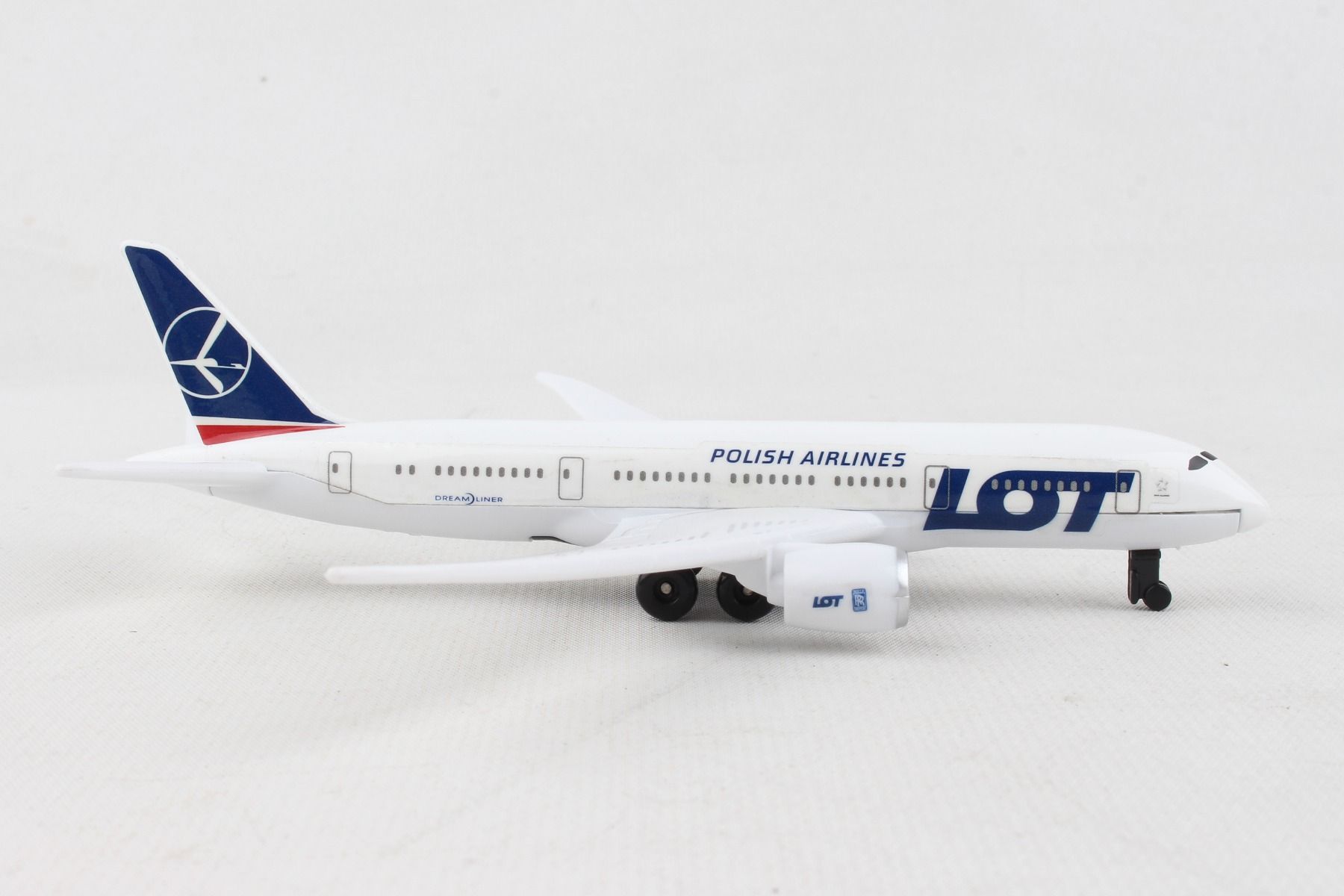 Boeing 787 Dreamliner LOT Polish Airlines Diecast Aircraft Toy Right Front View