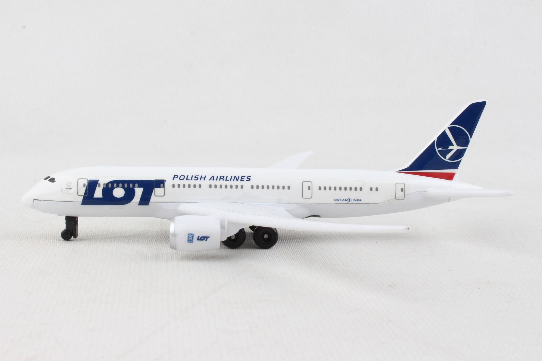 Boeing 787 Dreamliner LOT Polish Airlines Diecast Aircraft Toy Left Side View