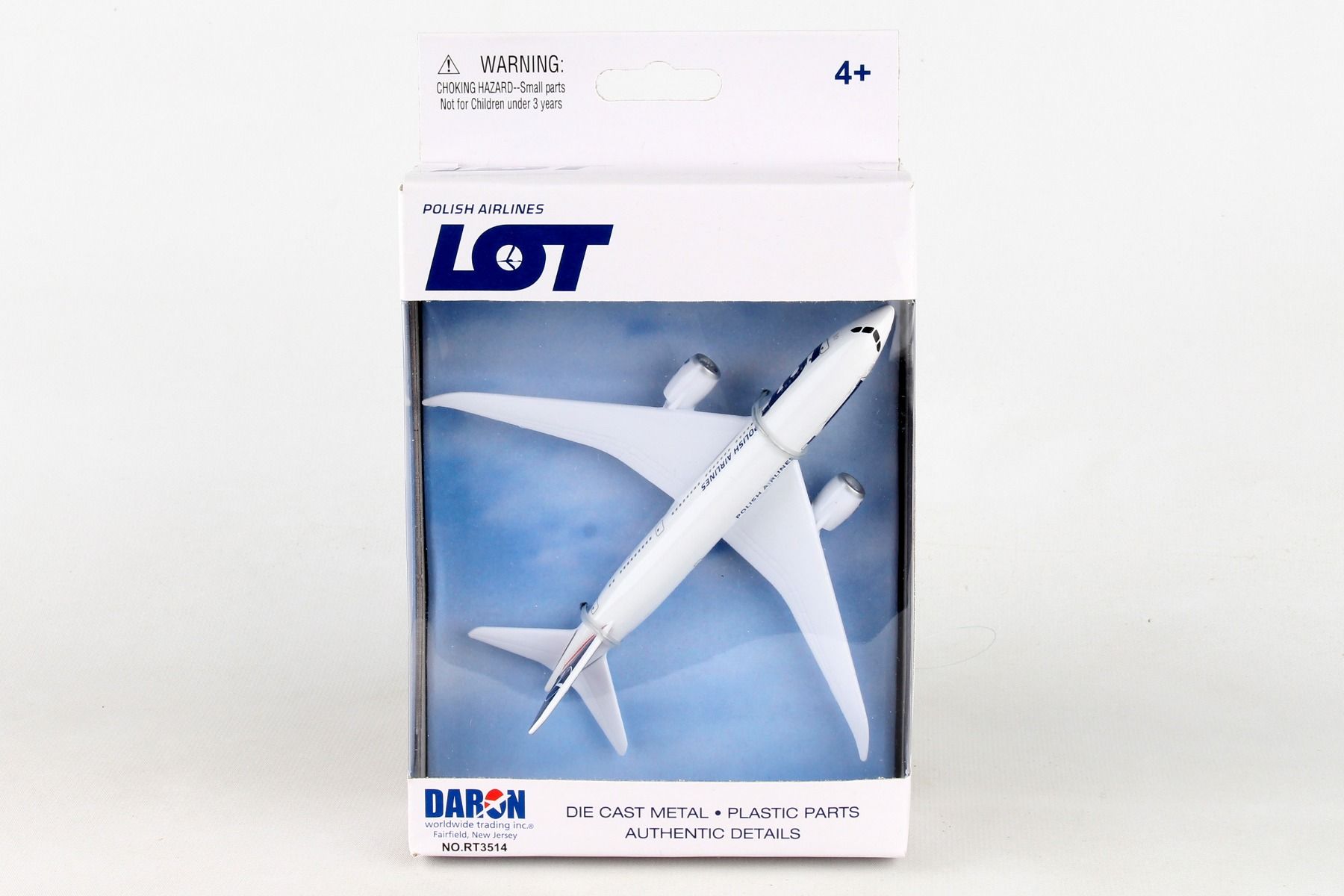 Boeing 787 Dreamliner LOT Polish Airlines Diecast Aircraft Toy Packaging