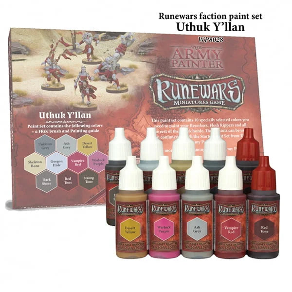 Runewars: Uthuk Y’llan Paint Set Contents