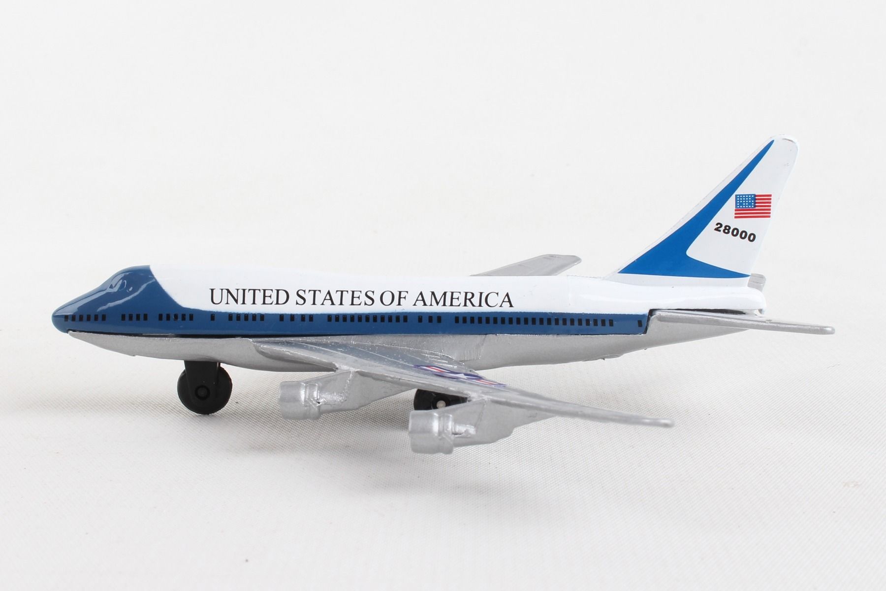 Boeing VC-25 (B747) Air Force One Diecast Aircraft Toy Left Side View