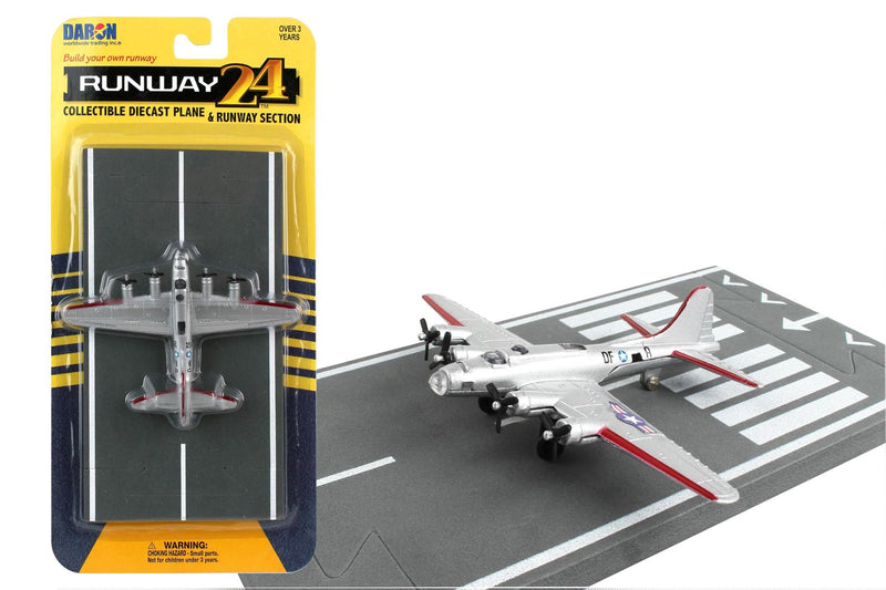 Boeing B-17 Flying Fortress (Silver) Diecast Aircraft Toy