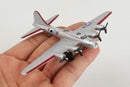 Boeing B-17 Flying Fortress (Silver) Diecast Aircraft Toy In Hand