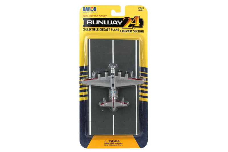 Boeing B-17 Flying Fortress (Silver) Diecast Aircraft Toy Packaging