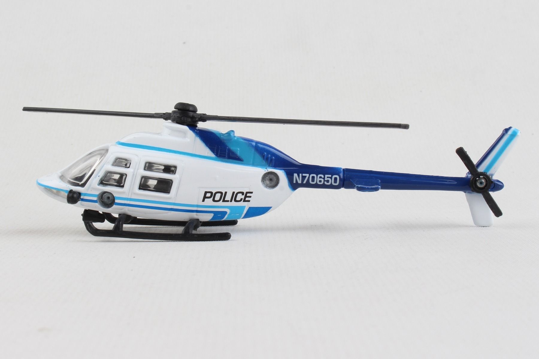 Bell 206 JetRanger Diecast Aircraft Toy Left Side View